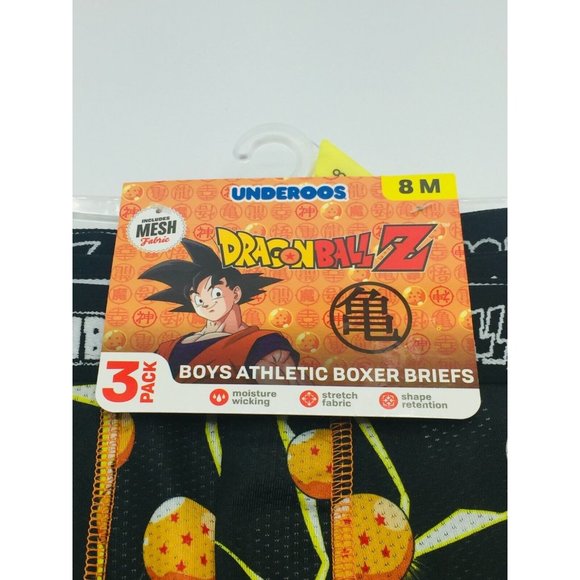 Dragonball Z Underoos Boys Athletic Boxer Briefs 8M Mesh Fabric - Picture 4 of 5